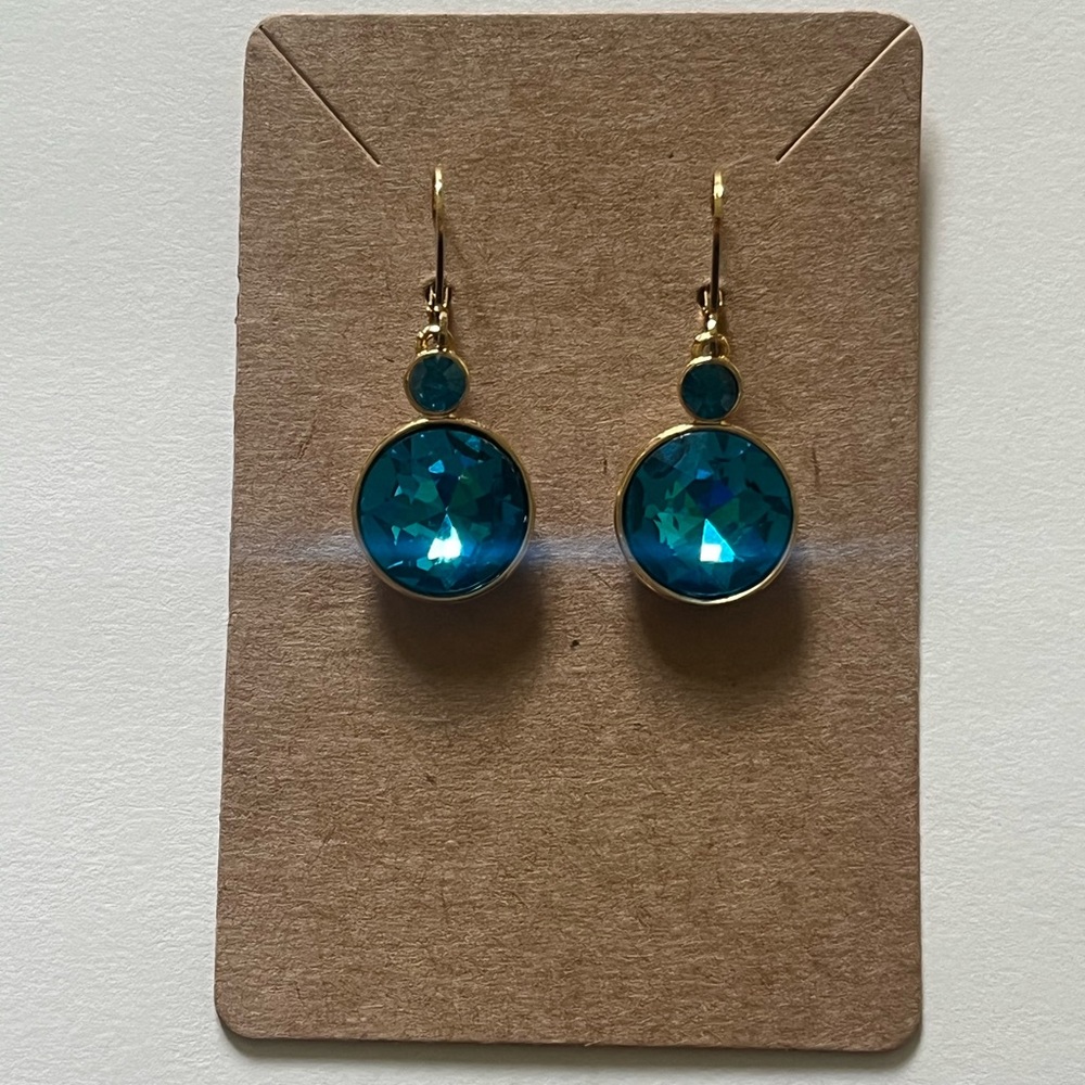 Turquoise/blue Gem Earrings